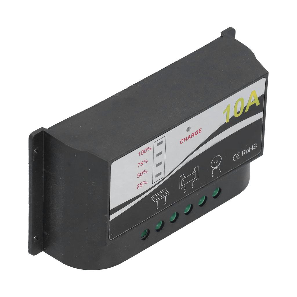 Solar Charge Controller Regulator Durable ABS Housing Solar Panel Charger Discharge Regulator 12V 24