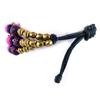 Les Trésors De Lily [L5791] - Purple 'Kilimanjaro' Ethnic Bracelet (3 Rows)