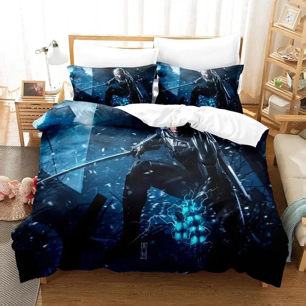 Game Metal Gear Rising Revengeance Bedding Set Duvet Cover Bed Set Quilt Cover Pillowcase Comforter king Queen Size Boys Adult