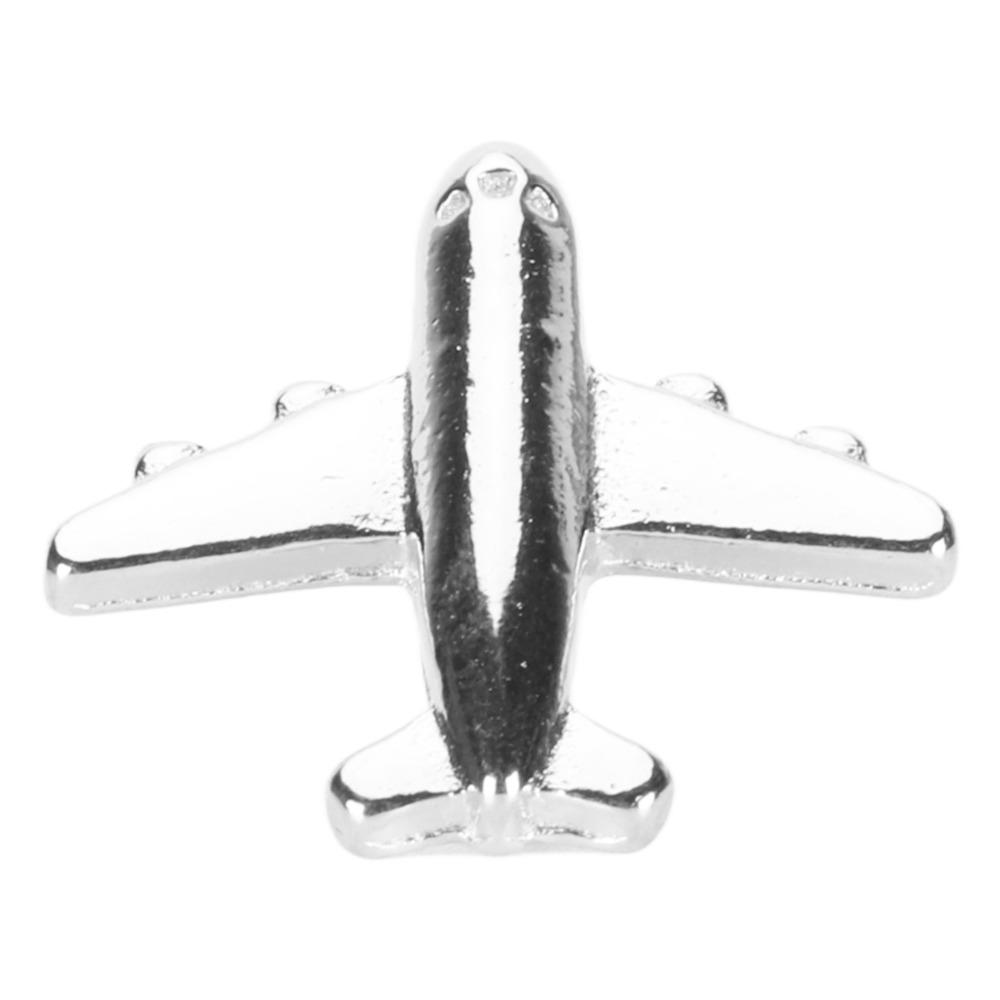 30 peças Alfinetes de Desenho Cor Prata/Dourada Formato de Avião com Caixa de Armazenamento Alfinetes Decorativos Multiuso Liga de Zinco