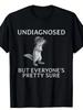 UNDIAGNOSED Autism Awareness T-Shirt with Squirrel Graphic & Undiagnosed But Everyone's Pretty Sure Slogan - Heavyweight 180gsm Retro Crewneck Tee S