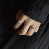 Modern Geometric Lucky Dog Ring For Women In Adjustable Copper For Stylish Wear Summer