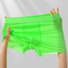Men's Summer Ice Silk Non-mark Breathable Mulberry Silk Crotch Comfortable Flat Angle Underwear