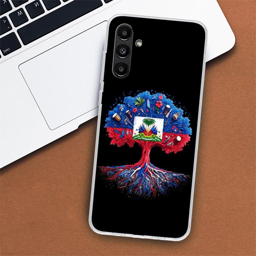 Haiti Haitian Flag Phone Case For Samsung Galaxy A02S A12 A22 A32 A42 A52 A72 A51 A50S A71 A41 A31 A21S A70S A40 A30S A20E A10S