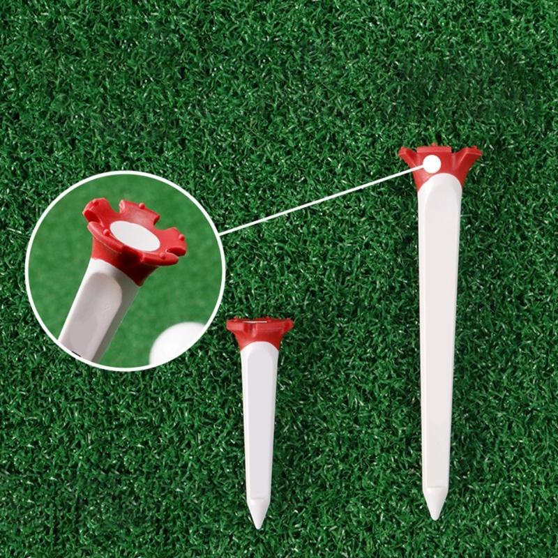 High Performances Golf Tees Training Ball Holder Low Friction Plastic Step Down Golf Tees Practice Tool Golf Accessories