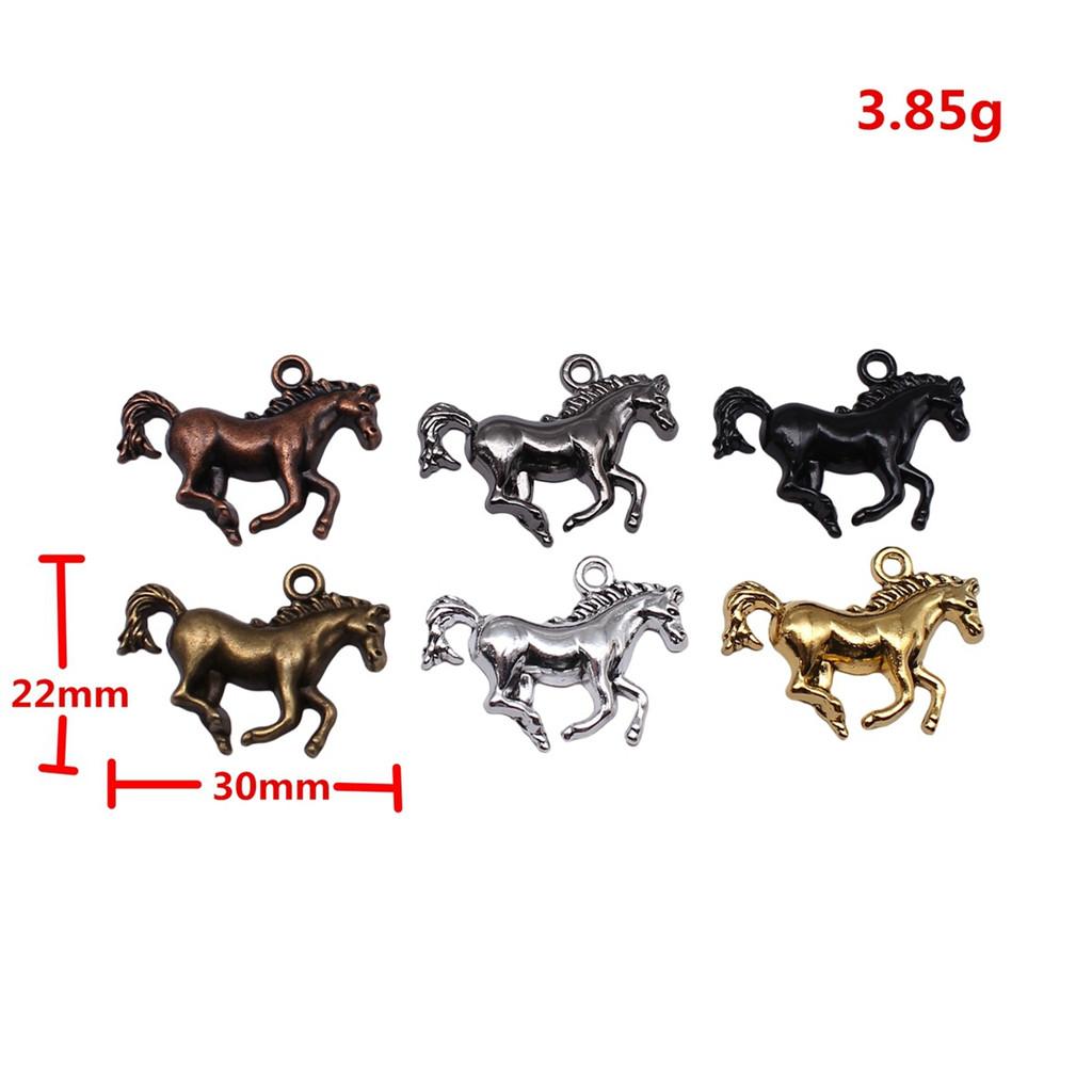 Antique Horse Pendants Metal Animal Charms For DIY Jewelry Handmade Craft Supplies