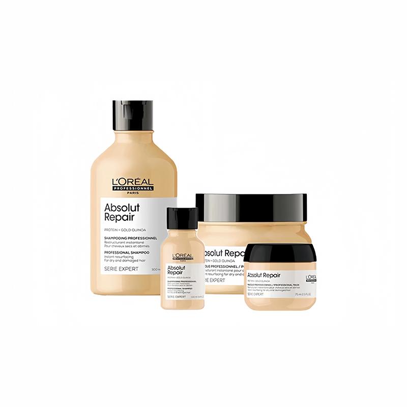 Loreal Paris Moisturizing + + + LOREAL/LOreal Repair Hair Care Set - Shampoo 300ml Shampoo 100ml Repair Hair Mask 250ml Repair Hair Mask 75ml
