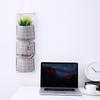 Plaid Cotton Linen Hanging Storage Bag 3 Pocket Door Organizer Wall Mount Pouch for Bedroom Bathroom Storage Holder
