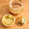 Middle Eastern Lace Metal Incense Burner - Fashionable Sandalwood Ornament for Home Decor