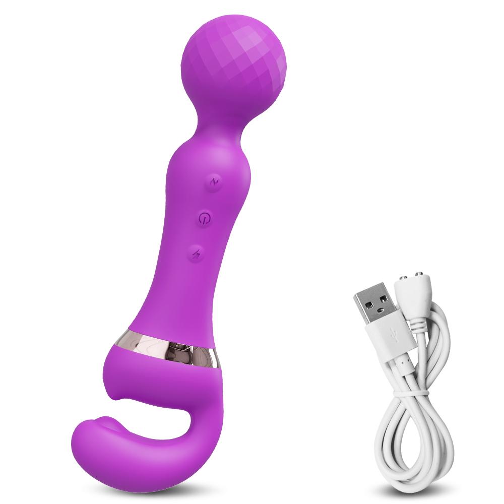 3 In 1 AV Wand Vagina Vibrator for Women Clitoris G-Spot Nipples Stimulator Female Masturbator Adult Goods Sex Toy for Women
