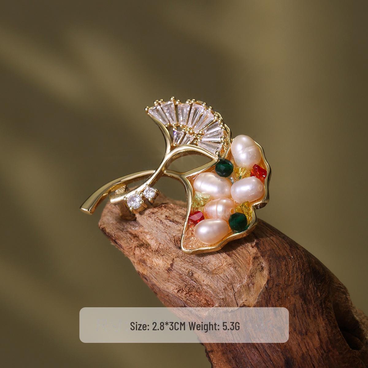 

Элегантная брошь из пресноводного жемчуга в китайском стиле — универсальная и высококачественная брошь для защиты от воздействия внешней среды для женщин