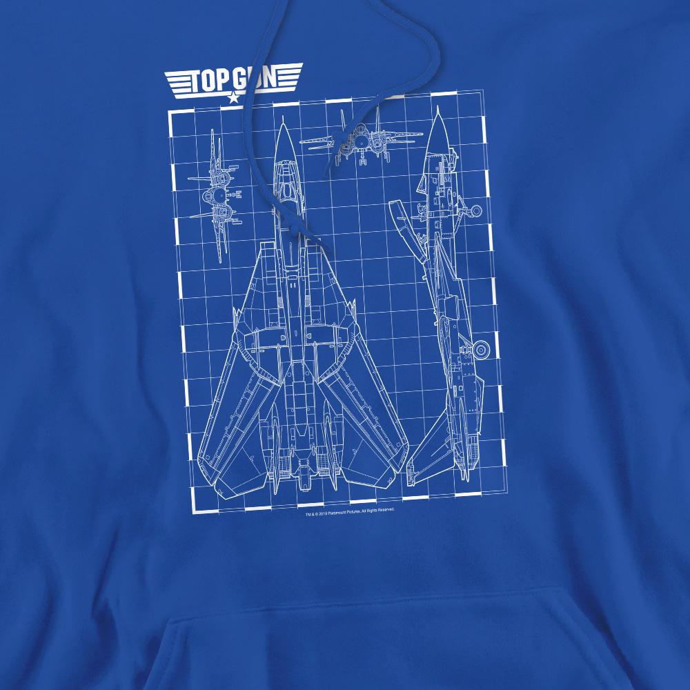 Top Gun Mens Schematic Hoodie