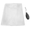 Hook Tool and Rug Hooking Mesh Kit Rubber Handle Bent   Hook Crochet Needle 50x50cm Mesh Fabric for Crafts