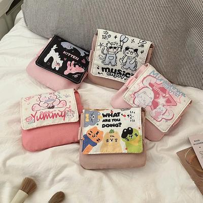 Women Girls Cosmetic Makeup Bag Napkin Pouch Storage Bag Coin Purse Sanitary Pads Bag Mini Data Cables Organizer