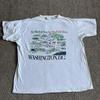 Camiseta Gráfica Vintage Washington DC Masculina Estampa de Mapa de Cidade de Viagem Algodão Casual Gola Redonda Top de Verão