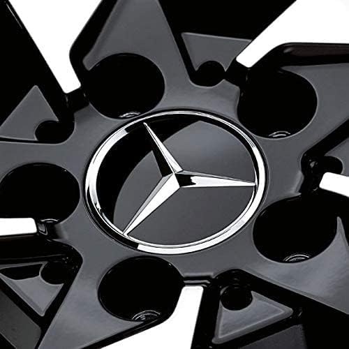 Mercedes-Benz Genuine Mercedes-Benz Center Cap Hub Cap, Chrome/Gloss Black