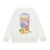 Unisex Oversized Cotton Graphic Print Crewneck Sweatshirt Winter Casual Wear