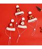 Reusable Christmas Cat Hat Cute Cartoon Autumn Winter Xmas Cat Custom Red Decorative Pets Dress Up Supplies for Dogs