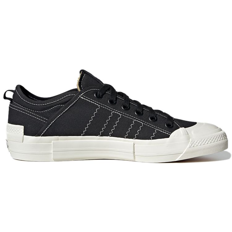 Adidas Originals Nizza Low MFX Canvas Casual Slip-Resistant Durable Low-Top Skate Shoes Unisex Sneaker Black White GX8544