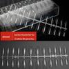 Frosted Trapezoid & Water Drop Almond Nail Extensions - No File Needed, Full and Half Cover. Perfect for Salons.