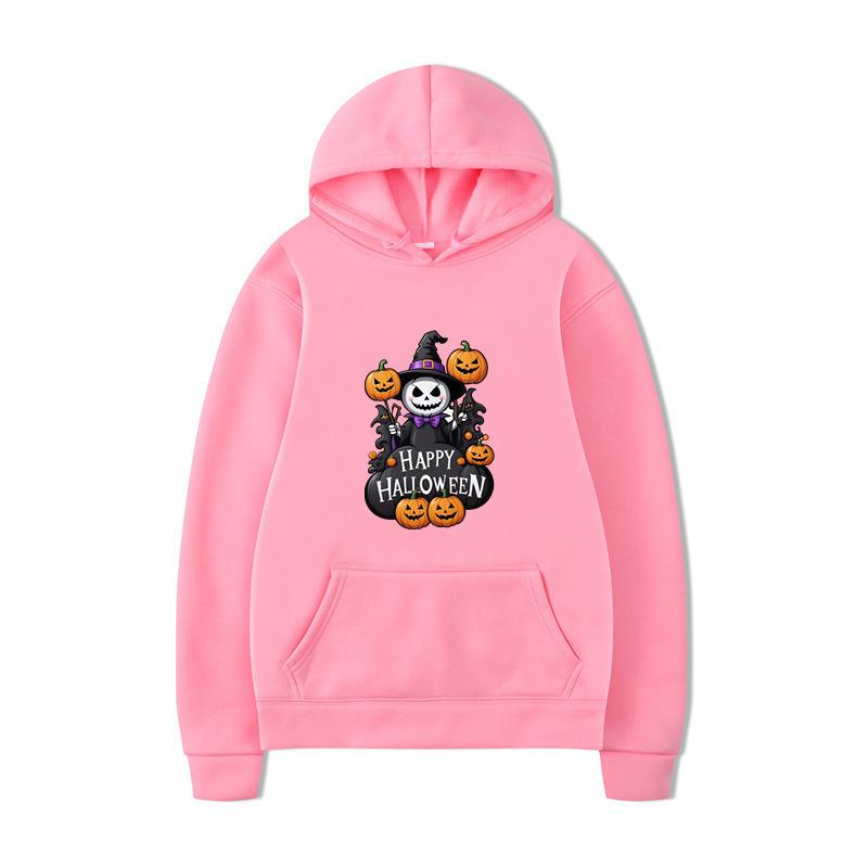 New autumn winter pumpkin themed printed long sleeved hoodie series loose casual sportswear
