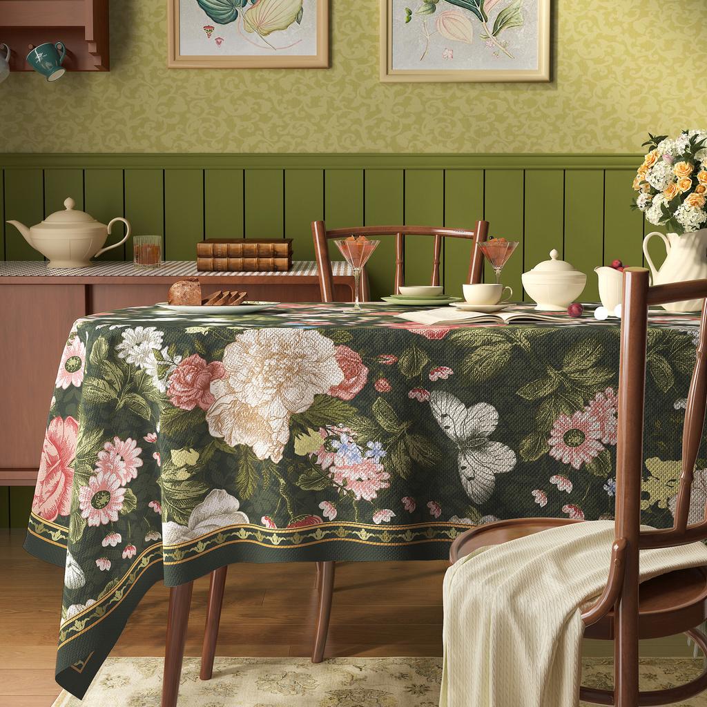 Tablecloth Waterproof, Oil-Proof, Leave-In And Anti-Ironing Table Cloth Light Luxury High-End Pvc Coffee Table Tablecloth Table Mat