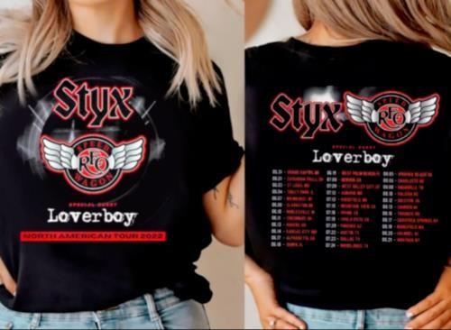 STYX Tour 2022 REO Speed Wagon Loverboy band Styx North American Tour 2022 Shirt Unisex T-Shirt L