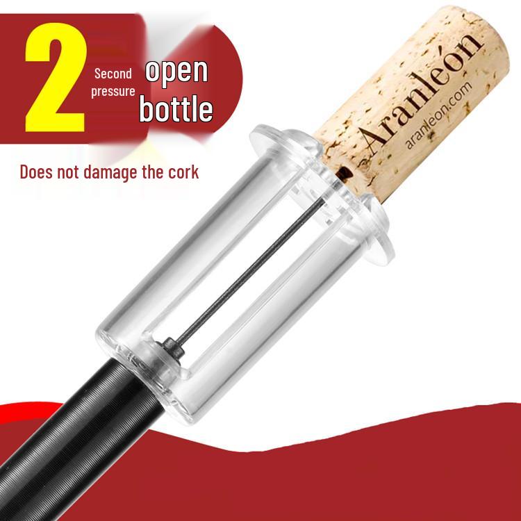 Pneumatic Needle-Type Manual Red Wine Opener with Aluminum Tube