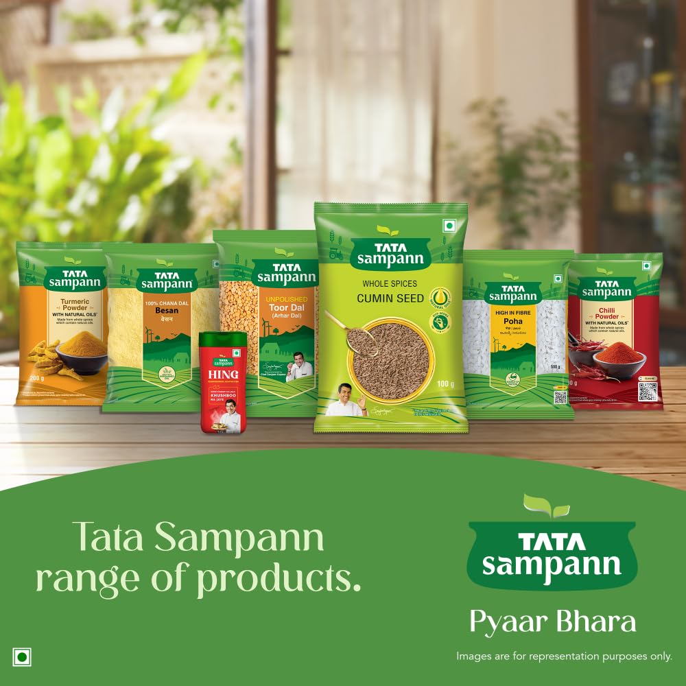 Tata Sampann Whole Cumin Seeds Jeera Natural Aroma Rich Flavor Spices For Cooking And Global Recipes 100g