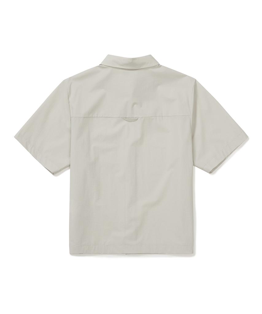 SNOWPEAK APPAREL Airdots Women'S Pocket Short Sleeve Shirt (S25Mwtsh35) Light Beige