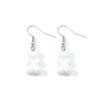 Colorful Jelly Resin Bear Earrings - European & American Fashion