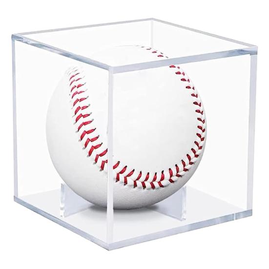 1/3/6 ks Vitrína na baseballové míče Průhledný design Prachotěsná UV ochrana Akrylový držák na baseballové míče Zobrazovací box