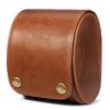 Einzelsteckplätze Crazy Horse Hülle Echte Leder-Uhrenarmband-Hülle Halter Klassisch für Schmuck Rindsleder Aufbewahrung Uhr Vitrine