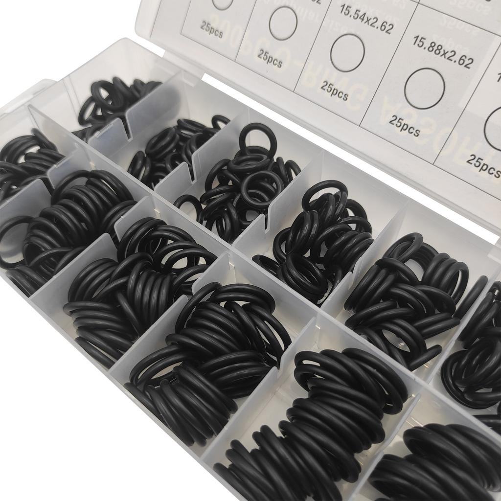 300PC Large O-ring Repair Box Sealing Ring Oil resistant and High temperature resistant Repair Box