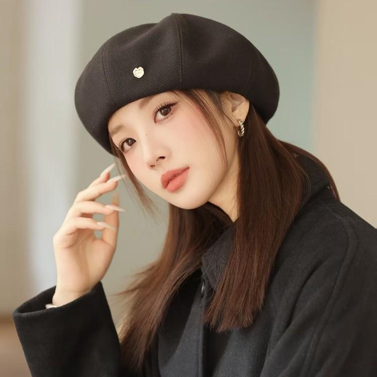 New Beret Women's Autumn and Winter Retro Star Anise Painter Hat