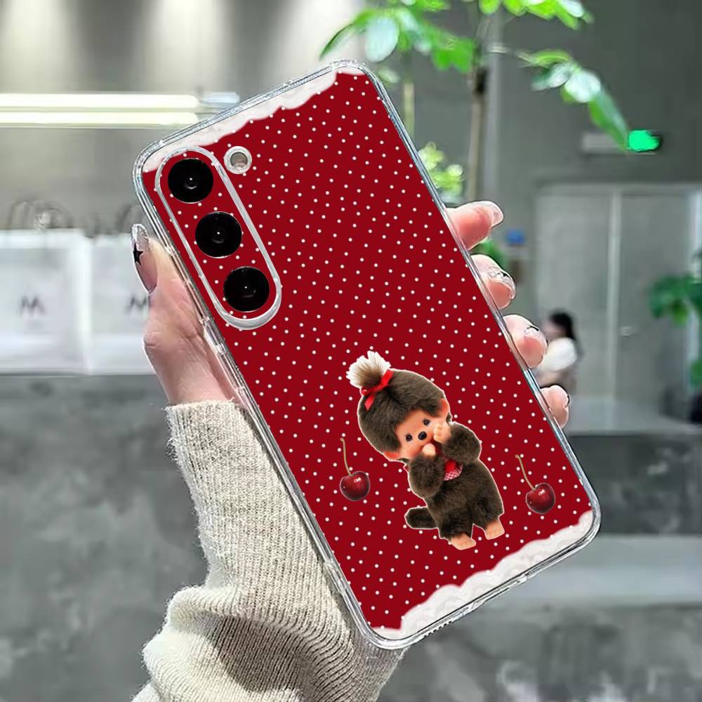 cute monchhichis Phone Case For Samsung Galaxy A91,80,73,72 ,71,53,52,32 ,31,22,21s,20,Transparent Case