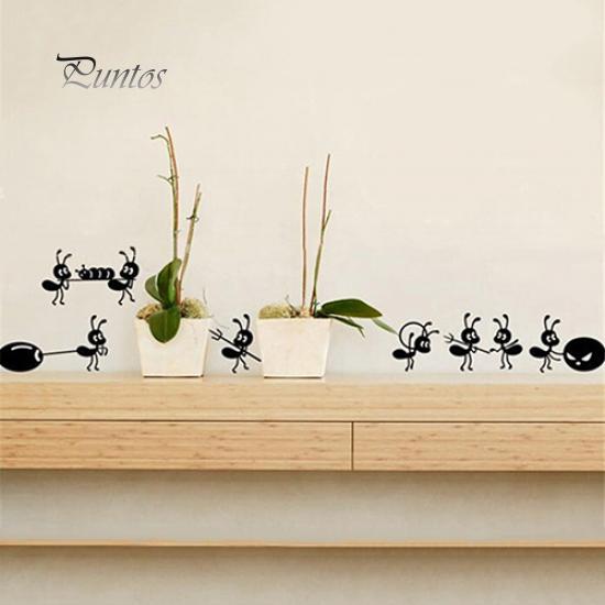 Domácí dekorace Nálepka na zeď Kreslená dekorace mravence Nálepky na sklo Dekor do zrcadla