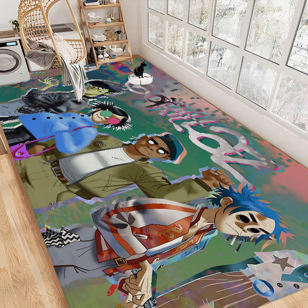 Music Cool Band G-gorillaz Door Mat Washable Non-Slip Living Room Sofa Chairs Area Mat Kitchen Doormat Area Rug