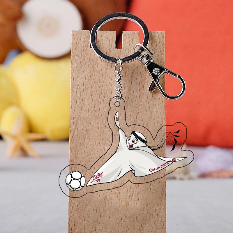 

2022 World Cup Mascot Acrylic Keychain Pendant Height approx. 5.5CM