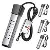 110V/220V 2000W Electric Heater Boiler Water Heating Elements Portable Immersion Thermostatic Heater for Bathroom Swimming Pool