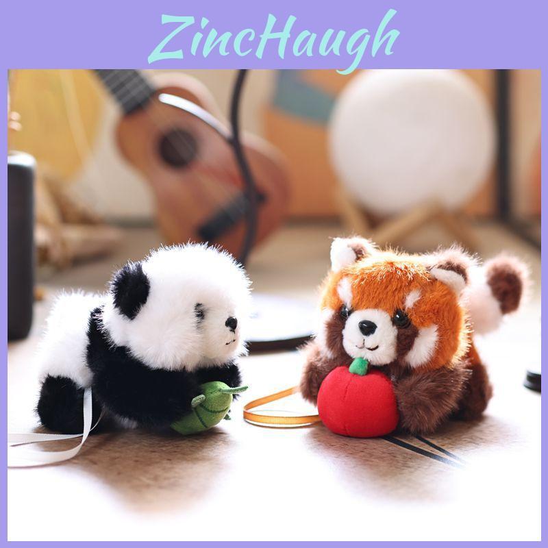 Panda Plush Toy With Magnetic Sucking Small Raccoon For Kids Gift And Collectors