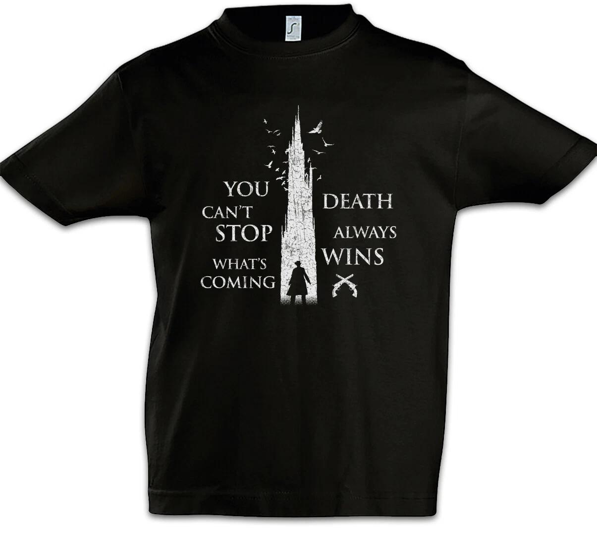 

Death Always Wins Kids Boys T-Shirt The Dark The Dark Logo Tower- 100