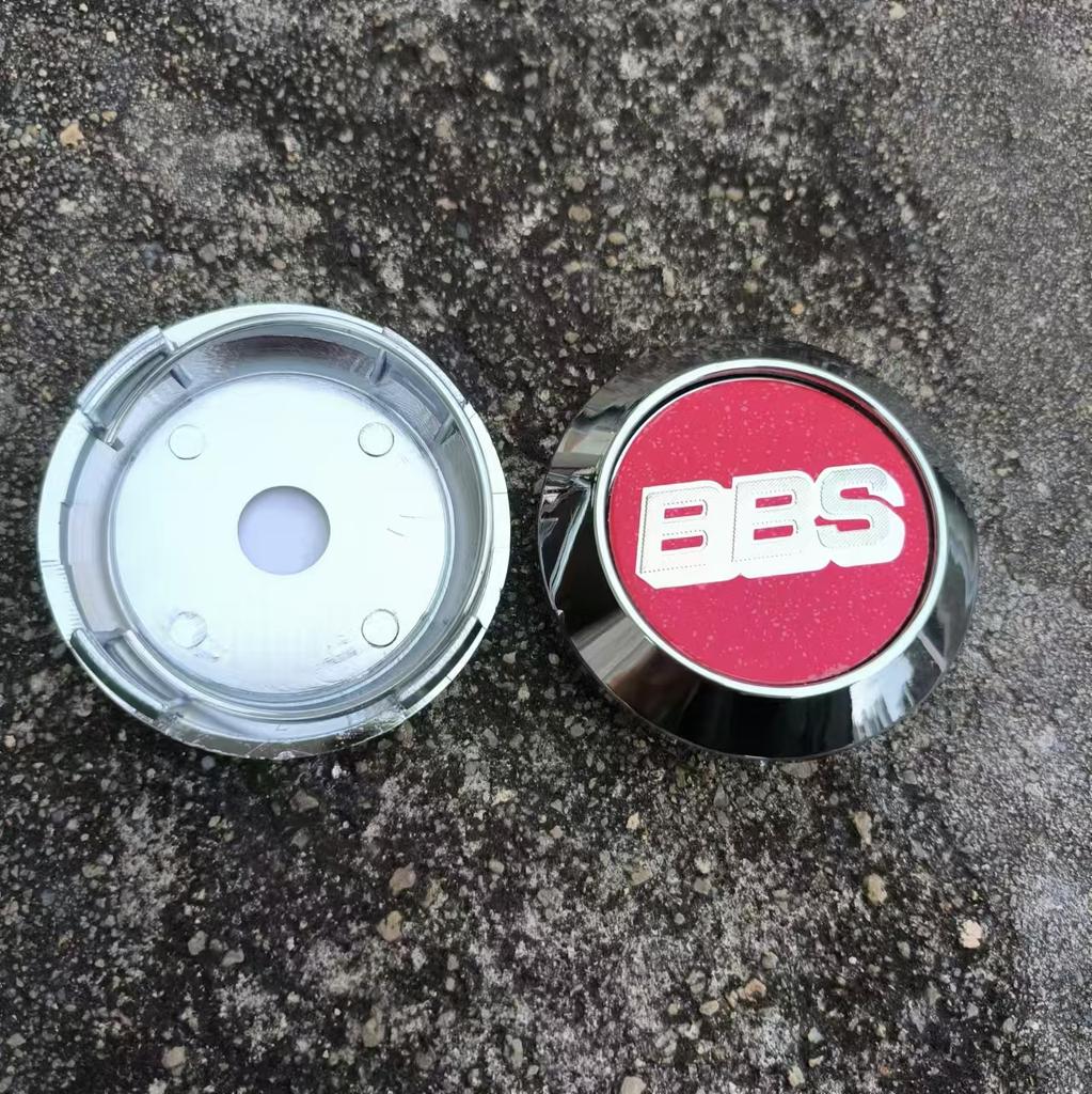 BBS Emblem Badge 4pcs 64mm-45MM Chromium Silver Wheel Center Caps Hub Rims Cover Car Styling