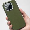 Case For iPhone 16 Pro Max 15 14 13 Case Fashion For MagSafe Magnetic Matte Nylon Leather Phone Cover Shockproof Bumper