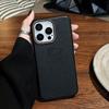 Desert Gold Lychee Pattern matte phone case for For Iphone 16 15 14 13 12 11 Pro Max full shockproof leather soft back bumper cover