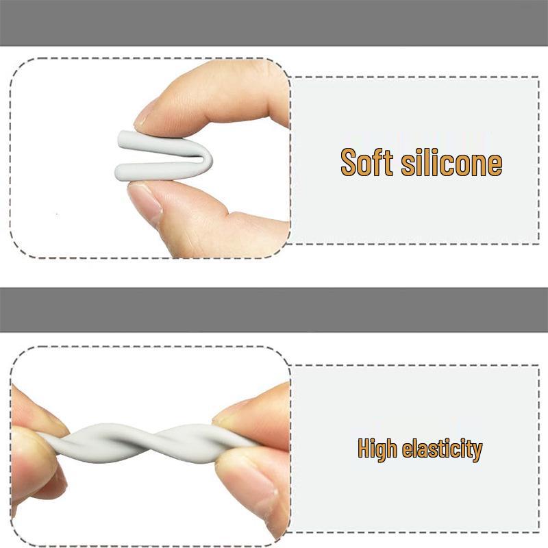 Fundas de Silicona Antideslizantes para Patillas de Gafas con Ganchos Elásticos para Orejas