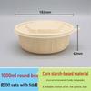 JingJingRS Biodegradable Corn Starch Round Takeaway Bowls