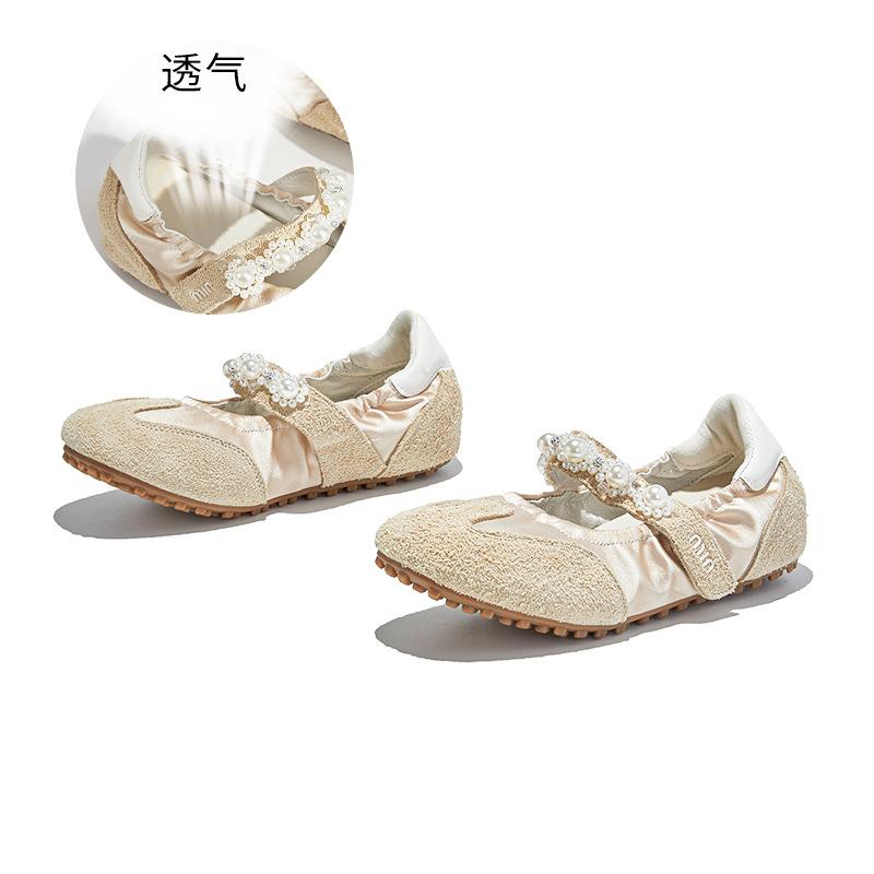 

Новые кожаные туфли Мэри Джейн женские осенние на липучке модные одинарные туфли универсальные высококлассные женские туфли 35 шампанского