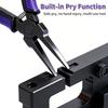 3D Print Support Removal Pliers, Teflon Coated Thin Flat Jaw, Spring Loaded Non-Slip Grip, Rust-Proof Precision Tool for FDM SLA LCD 3D Printers