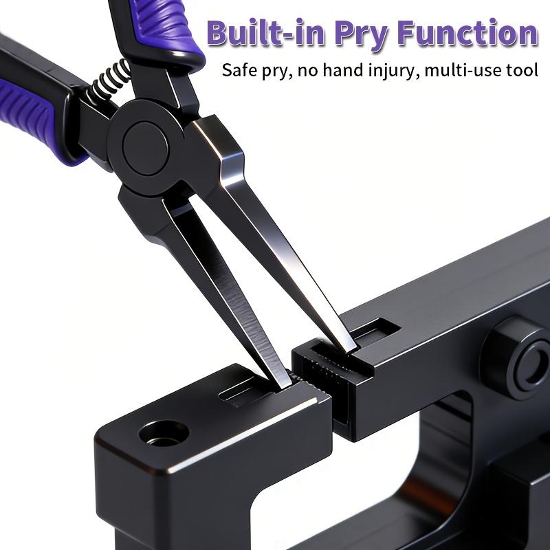 3D Print Support Removal Pliers, Teflon Coated Thin Flat Jaw, Spring Loaded Non-Slip Grip, Rust-Proof Precision Tool for FDM SLA LCD 3D Printers